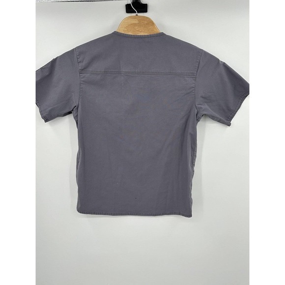 Set of Carhartt Women’s Size Medium Grey V-Neck Stretch Scrubs Pullover Top‎ - Picture 8 of 16